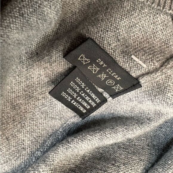 Ralph Lauren Pink Pony Gray Cashmere Crewneck Long-sleeved Sweater - Picture 9 of 17